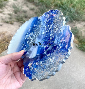 Eco Friendly Resin <b>Coaster</b> Set 4X4 Inches Square Luxury Handmade <b>Drink</b> <b>Coasters</b> <b>for</b> Home Hotel Restaurant Use Tradebyd - Product Image 5