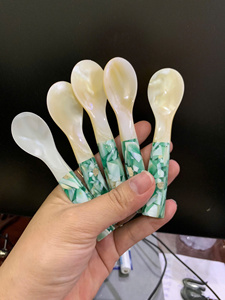 Cuchara hecha a mano de nácar de Vietnam, cuchara de servicio de concha natural para Cocina Casera elegante y comedor de lujo - Product Image 4