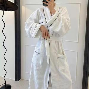 2025 femmes Sexy Robe Cardigan ample avec peignoir à lacets laine tricoté tissu lapin fourrure ceinture fermeture poches pour Homewear - Product Image 2