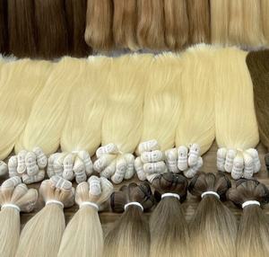 TOP HAUTE QUALITÉ!!! Grand stock 100% couleurs de cheveux brutes vietnamiennes extensions de cheveux humains extension de cheveux de trame à cuticules alignées - Product Image 1