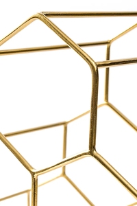 Estante de vino de Metal de panal dorado para silla de comedor Muebles para el hogar de estilo de vida único - Product Image 3