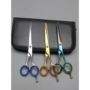 Vente en gros de ciseaux de barbier droitier ciseaux de coupe de cheveux de salon exigeants avec lame en acier inoxydable - Product Image 3