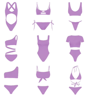 Topmodemerk - Nieuwe luipaardprint op maat gemaakte luxe 3-delige bikiniset voor dames, spandex/nylon, sneldrogend, waterafstotend aan de voorkant