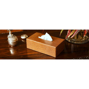 Top-Selling Leather Tissue <b>Paper</b> Holder Stand - Classic Rectangular <b>Napkin</b> Holder Trending Design Stylish Tabletop Decor Items - Product Image 1