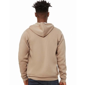 Nouvelle arrivée Bella Canvas, sweat à capuche unisexe à fermeture éclair en polycoton molletonné, coupe ample, manches longues, pour l'hiver - Product Image 6