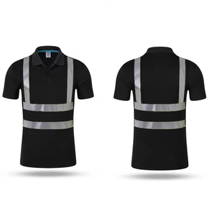 Camisa DE SEGURIDAD reflectante fluorescente de alta visibilidad Polo de manga corta de secado rápido Ropa de trabajo de construcción de poliéster Ropa de trabajo de alta visibilidad - Product Image 3
