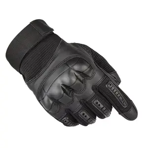 Gants de course en cuir véritable pour hommes, protection des articulations en fibre de carbone, compatibles écran tactile, pour motards et pilotes de moto - Product Image 3
