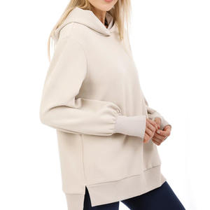 Coupe-vent surdimensionné 100% coton brodé personnalisé Streetwear sweats à capuche pour femmes Service OEM - Product Image 2