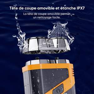 Rasoir Électrique Portable Mini Sans Fil Rechargeable USB Humide/Sèche/Lavable Allemand pour Hommes et Femmes, Idéal pour le Rasage du Visage en Voyage - Product Image 2