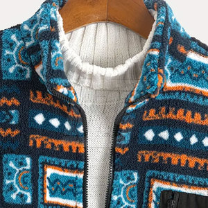 แจ็กเก็ตมวยปล้ำซิปเต็มตัวแบบคลาสสิกสำหรับผู้ชายแจ็กเก็ตการฝึกแฟชั่นสวมใส่ในชีวิตประจำวันสวมใส่สบายสำหรับฤดูหนาว - Product Image 3