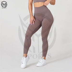 Leggings de yoga de cintura alta para mujer, pantalones de yoga con efecto levanta glúteos, ropa deportiva de gimnasio al por mayor en tallas grandes. - Product Image 2