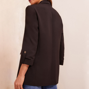 Abrigos de lana para mujer, tejidos, transpirables, ligeros, cálidos, ecológicos, largos, para invierno, al por mayor - Product Image 6