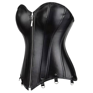 Corset en cuir véritable avec logo personnalisé, bralette, haut court pour femme, design respirant de haute qualité, veste pour homme 2026 - Product Image 5