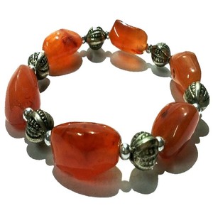 Pulsera de cristal de piedra de cornalina Roja india, piedra preciosa natural, joyería de moda para hombres y mujeres, regalo, meditación energética - Product Image 2