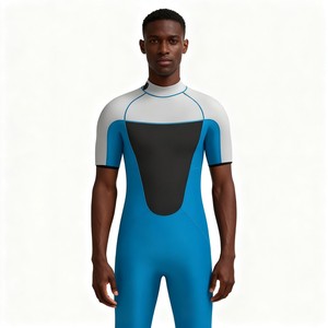 <span class=keywords><strong>Combinaison</strong></span> de <span class=keywords><strong>plongée</strong></span> intégrale en néoprène à manches courtes, imperméable et coupe-vent, avec fermeture éclair dorsale, pour homme et femme, été et hiver, sur mesure, 2-7 mm - Product Image 1