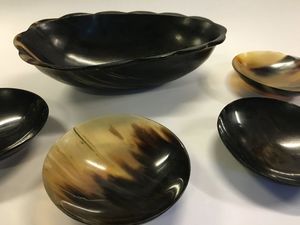 GOOD HANDMADE POLISHED BUFFALO HORN <b>BOWL</b> for KITCHENWARE <b>DEEP</b> NATURAL COLOR ECO-FRIENDLY MODERN - Product Image 6