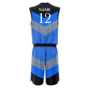 Uniforme de baloncesto de diseño 3d, alta calidad, nuevo diseño, sublimado, OEM, logotipo personalizado impreso - Product Image 3