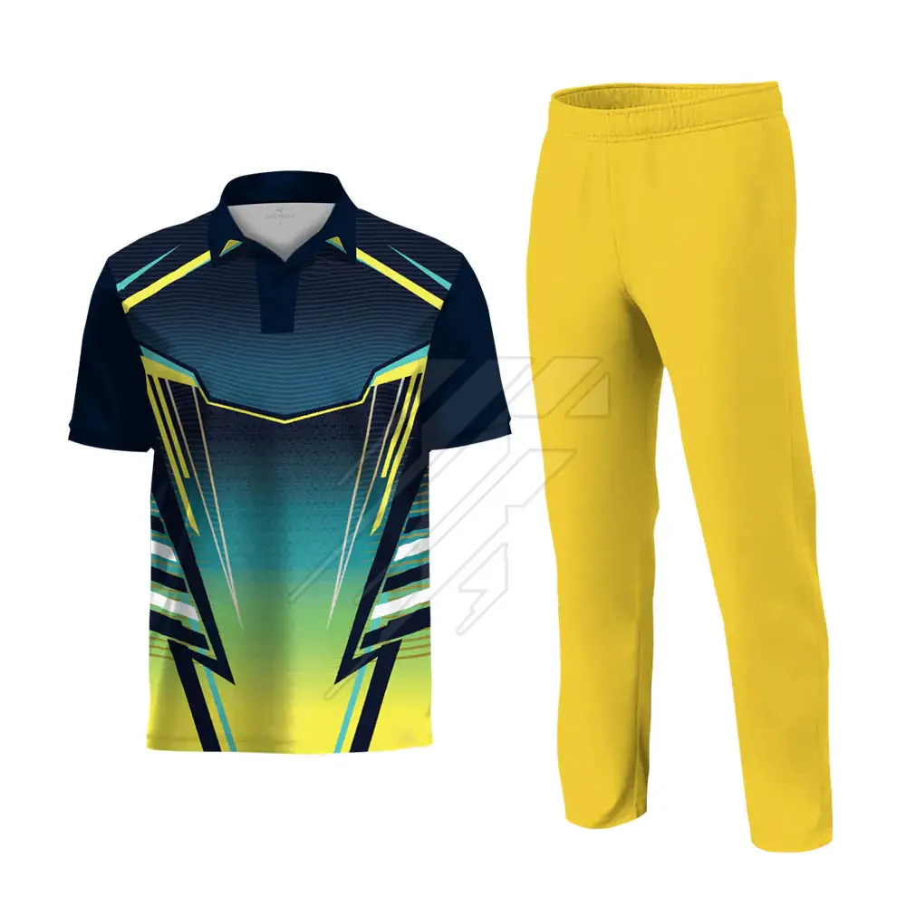 L'uniforme da Cricket più venduta della squadra indossa l'uniforme da Cricket a sublimazione personalizzata migliori uniformi della squadra di Cricket a sublimazione