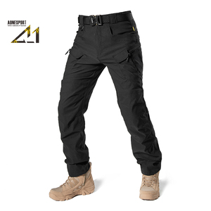Pantalon cargo tactique pour homme en nylon-spandex, coupe droite, poids moyen, coupe-vent, pour la randonnée - Product Image 1