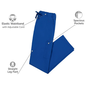 Pantalones médicos personalizables con impresión de logotipo y bordado Tela suave y duradera Uso profesional en clínicas y hospitales - Product Image 2