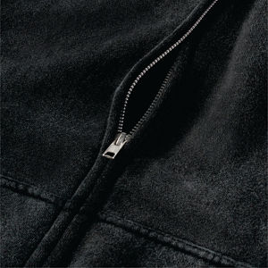 แจ็กเก็ตออกกำลังกายแบบลำลองของผู้ชายเสื้อผ้าแนวสตรีทแบบมีฮู้ดและซิปวัสดุขนแกะคุณภาพสูง - Product Image 4