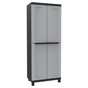 Armario Portátil TWIST Negro 3680 de 70 cm con 2 Puertas Abatibles y Acabado Gris Negro, Kit de Muebles de Terry - Product Image 1