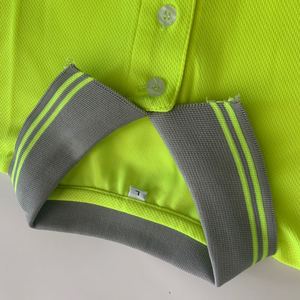 Camisa de Trabajo de Seguridad de Manga Larga Unisex de Alta Visibilidad, Corte Regular, con Franja Reflectante, Poliéster Antiestático de Secado Rápido - Product Image 5