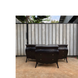 Mesa de Noche de Madera de Caoba de Estilo Moderno de Mediados de Siglo con 6 Cajones, Mesita de Noche para Dormitorio, Sala de Estar, Almacenamiento - Product Image 6