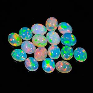 Opal Cabs Piedras preciosas de ópalo de fuego para la fabricación de joyas Mayorista Jaipur Cabujones de ópalo etíope natural Oval Grado superior 5x7mm 5000 - Product Image 4