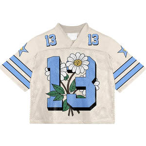 Último Modelo de Camiseta de Fútbol Americano, Talla Grande, 100% Poliéster, Transpirable, Personaliza Tu Propio Diseño, Color Personalizado, Venta al Por Mayor, La Mejor - Product Image 1