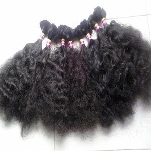 Raw Virgin Curly Indian Human Hair Bundles | Unprocessed & Natural Hair Extensions, <b>Tangle</b>-Free Weave | Wholesale Bulk Exporter - Product Image 3