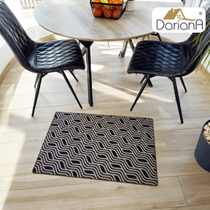 Modern WAVE Polyester Floor <b>Mat</b> Non <b>Slip</b> Washable Rug 70x120cm OEKO-TEX Certified Waterproof Pet Friendly Dariana - Product Image 4