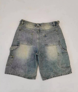 Short en jean délavé vintage de haute qualité pour hommes - Product Image 3