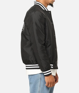 Veste universitaire en laine pour homme avec logo brodé en chenille personnalisé pour l'école, le collège, les étudiants, veste bomber en cuir, patch de baseball, lettreman - Product Image 3