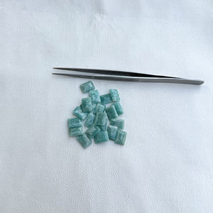 4mm 6mm Amazonite naturelle à facettes octogone coupe pierre précieuse en vrac fabrication de bijoux à bricoler soi-même Amazonite de haute qualité pierre semi-précieuse - Product Image 1