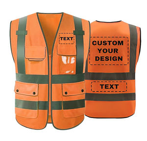 Chaleco de Seguridad Reflectante de Alta Visibilidad con Logotipo Personalizado para Tráfico y Construcción, para Hombre - Product Image 4