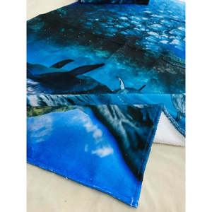 AS0469 Serviette de plage de luxe écologique à séchage rapide en velours gaufré avec design personnalisé, sans sable et adaptée à la saison estivale - Product Image 2