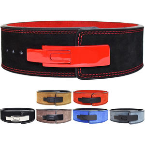 Ceinture de musculation robuste avec boucle à levier 10 mm, support dorsal en cuir, pour haltérophilie, squats, soulevés de terre, équipement de gym, commandes personnalisées - Product Image 1