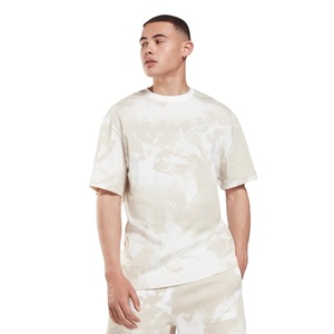 Servicio OEM Personalizado, Camiseta de Algodón de Lujo con Logotipo Serigrafiado, Hombros Ligeramente Caídos - Product Image 1