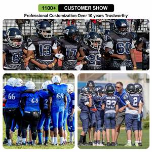 Ensemble d'uniformes de football américain pour jeunes conçu sur mesure pantalon en sergé respirant imprimé pour l'entraînement et les jeux directement en usine - Product Image 5