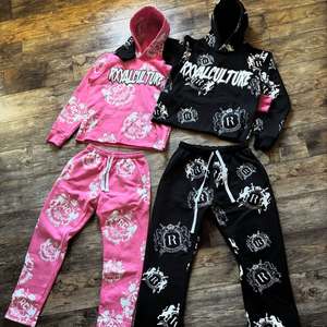 Chándal Casual de Invierno Unisex con Estilo, Tejido Grueso con Lavado Ácido y Corte Entallado - Product Image 1