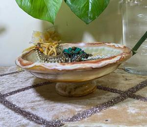 ชามหินอ่อนออกแบบที่ไม่ซ้ำกันสำหรับตกแต่งบ้านที่มีความซับซ้อนชิ้นกลางหินสำหรับการจัดแสดงโต๊ะที่ทันสมัยและการตกแต่งภายใน - Product Image 2