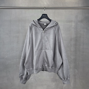 Sudadera con capucha de algodón grueso con estampado de logotipo personalizado, ropa informal Premium, sudaderas con cremallera de color personalizado, sudadera con cremallera completa Unisex - Product Image 2