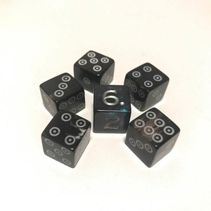 Dés en corne de buffle naturelle, écologiques et aux motifs de grain uniques pour les jeux de société RPG, haute qualité - Product Image 4