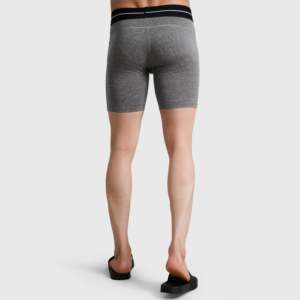 GA Bóxers de Compresión Slim Fit de Talle Medio con Logotipo Tejido, Tejido de Punto, Algodón, Spandex, Nylon, Tallas Desechables XL 3XL (Gris) - Product Image 2