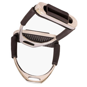 Estribos flexibles pulidos plateados, seguridad para montar a caballo, hierros flexibles, pantalones absorbentes de golpes, estribos flexibles de acero inoxidable - Product Image 3