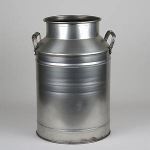 Lata de leche galvanizada clásica rústica con acabado decorativo Ideal para el hogar tradicional al aire libre granja cocina y jardín estilo - Product Image 6