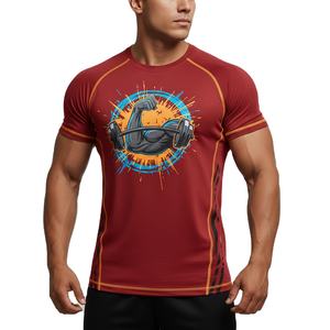 Camisetas de Cuello Redondo para Hombre, Algodón Casual Premium, Manga Corta, Tejido Ligero y Transpirable, Fabricante OEM ODM Directo - Product Image 2