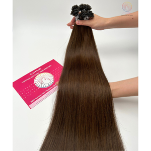 Venta al por mayor de fábrica 100% Extensiones de cabello humano Cutícula saludable Cabello alineado Punta plana Extensión de cabello de alta calidad - Product Image 5