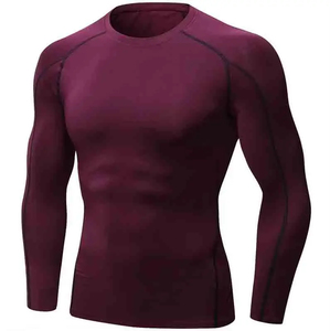 New arrival Custom Sublimation Printing Breathable Spandex Polyester men's Rash Guard <b>Compression</b> <b>Shirt</b> custom OEM - Product Image 6